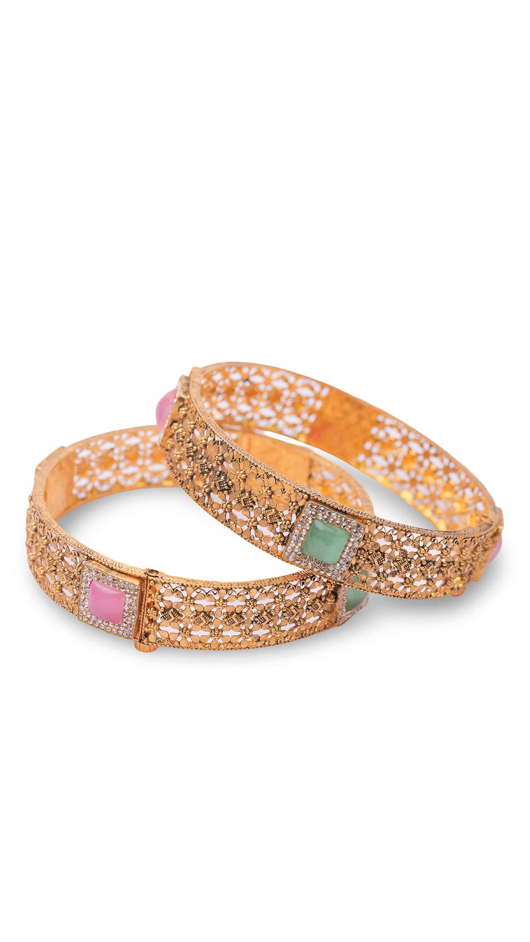 Antique Filigree Gold Bangles