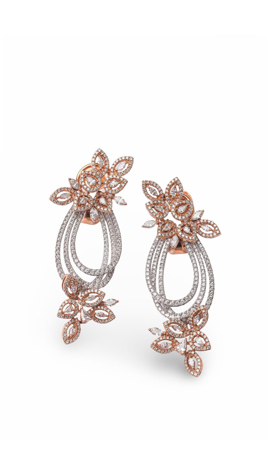 Floral Diamond Earrings